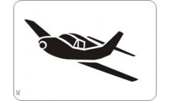 Malířská šablona Mini Plane 211 Letadlo